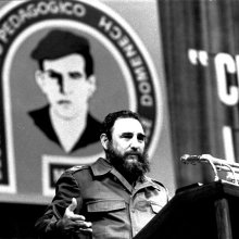 Fidel en el Destacamento Pedagogico Manuel Ascunce Domenech