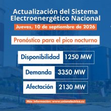 Situación actual del Sistema Eléctrico Nacional (SEN)- 10 de Septiembre de 2026 Situación actual del Sistema Eléctrico Nacional (SEN)- 10 de Septiembre de 2026
