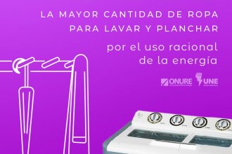 Junta constanteMENTE la mayor cantidad de ropa para lavar y planchar