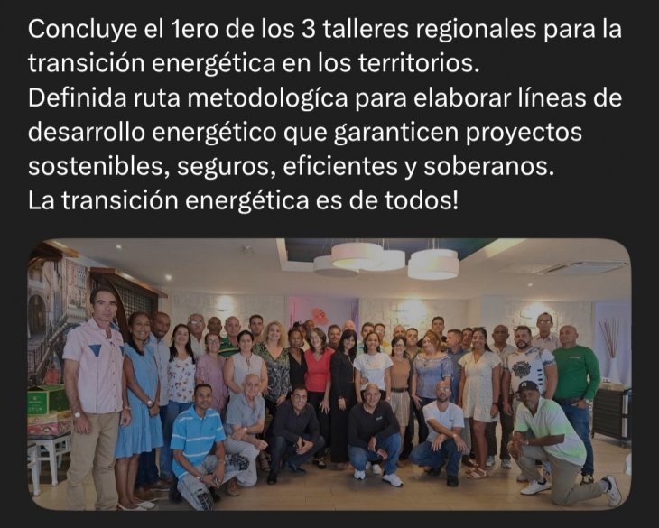 Concluye el 1ero de los 3 talleres regionales para la transición energética en los territorios. 