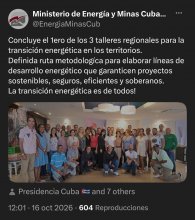 Concluye el 1ero de los 3 talleres regionales para la transición energética en los territorios. 